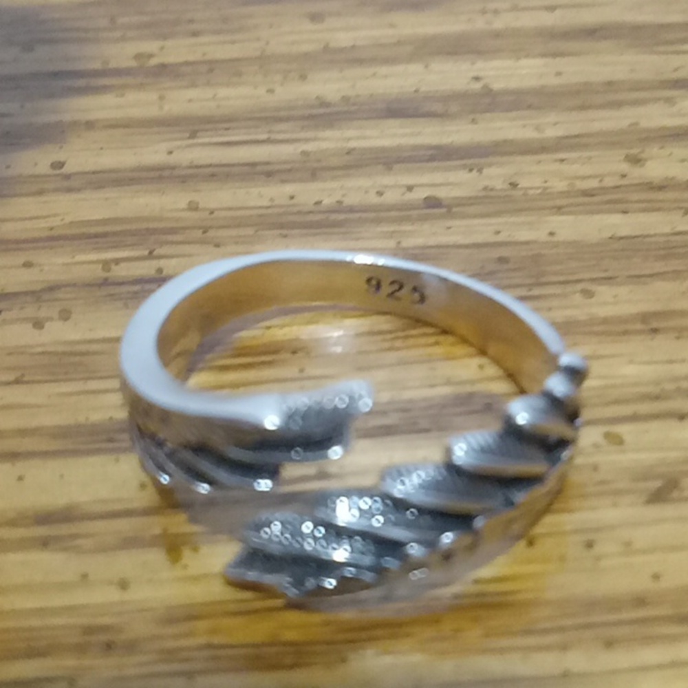 Sterling silver wings ring (Adjustable) - Picture 4 of 4